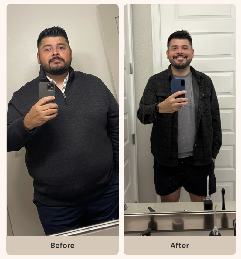 Robert weight loss before and after — lost 82 lbs in 11 Months